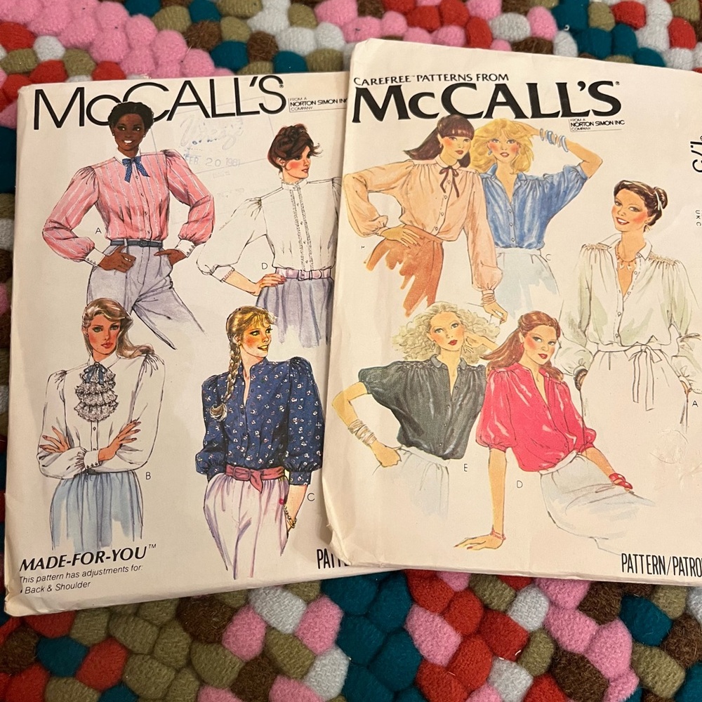 Vintage McCalls Patterns UNCUT Bundle of 3